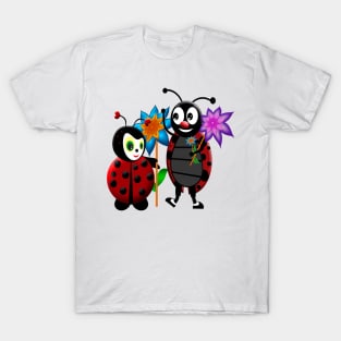 Him & Her ladybug T-Shirt